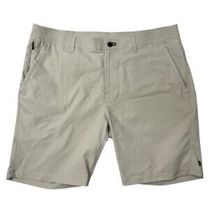 Public Rec Workday Shorts Khaki Chino Men's 36 Casual 5 Pocket Athleisure Golf